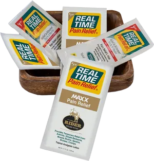 Real Time Pain Relief Packets PNG Image