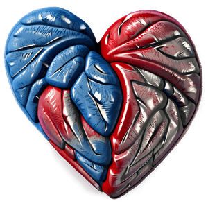 Realistic 3D Heart PNG jaq PNG image with transparent background