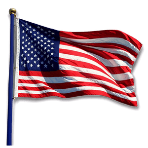 Realistic American Flag Waving PNG 04302024 PNG image with transparent background