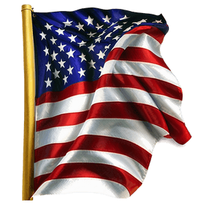 Realistic American Flag Waving PNG rxq29 PNG image with transparent background