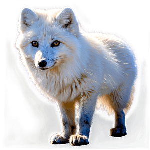 Realistic Arctic Fox Drawing PNG 06232024 PNG image with transparent background