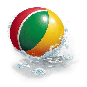 Realistic Beach Ball PNG eyv PNG