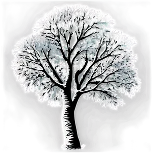 Realistic Black And White Tree Image Png 55 PNG Image