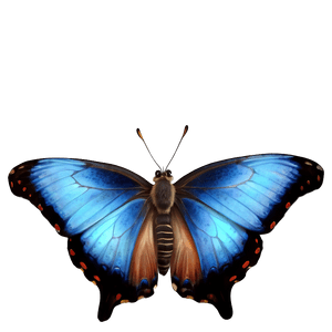 Realistic Blue Butterfly Image PNG 48 PNG image with transparent background