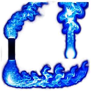 Realistic Blue Fire Effect PNG fwu PNG image with transparent background