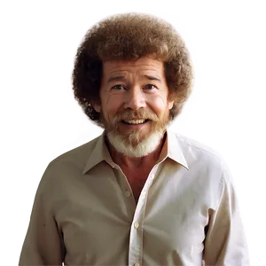 Realistic Bob Ross Hair Png Mfj PNG Image