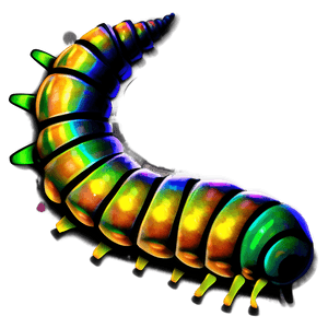 Realistic Caterpillar Design PNG 62 PNG image with transparent background