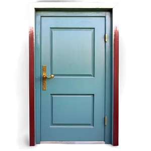 Realistic Closed Door Representation Png 06292024 PNG Image