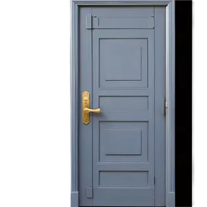 Realistic Closed Door Representation Png Aty PNG Image