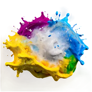 Realistic Color Splash Png Tcu63 PNG Image