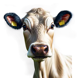 Realistic Cow Face Drawing Png 06212024 PNG Image