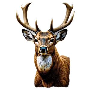 Realistic Deer Head Portrait Png Fnt86 PNG Image