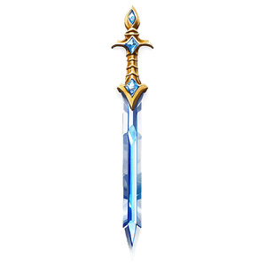 Realistic Diamond Sword Design PNG tay PNG