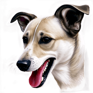 Realistic Dog Face Drawing PNG 06212024 PNG