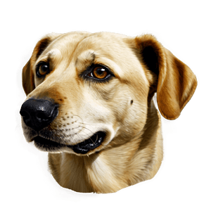 Realistic Dog Head PNG sru PNG
