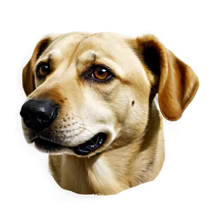 Realistic Dog Head Png Sru PNG Image