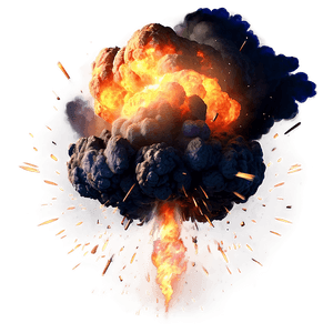 Realistic Explosion Illustration PNG poo PNG image with transparent background