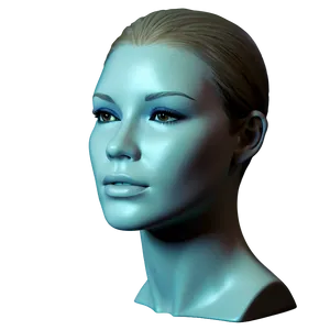 Realistic Female Mannequin Head Png Kvg8 PNG Image