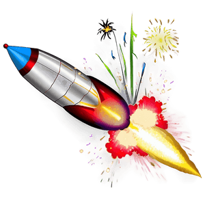 Realistic Firework Rocket PNG uee75 PNG