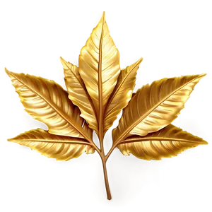 Realistic Gold Leaves Png 06262024 PNG Image