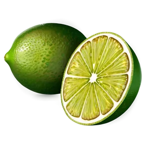 Realistic Lime Slice Png Ssw PNG Image