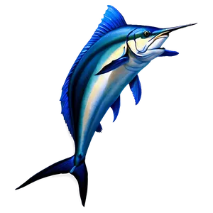 Realistic Marlin Drawing Png 79 PNG Image