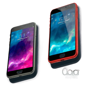 Realistic Mobile Mockup PNG dva PNG