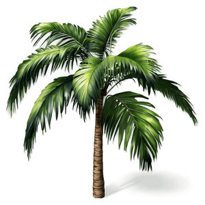 Realistic Palm Leaves PNG tem PNG image with transparent background
