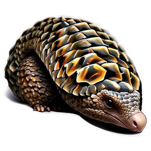 Realistic Pangolin Illustration Png 10 PNG Image