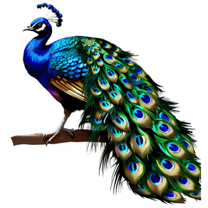 Realistic Peacock Bird PNG 3 PNG image with transparent background