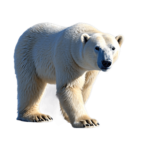 Realistic Polar Bear PNG 05062024 PNG image with transparent background