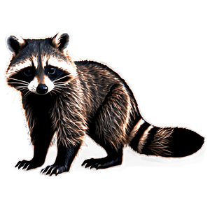 Realistic Raccoon Image PNG pmw13 PNG image with transparent background