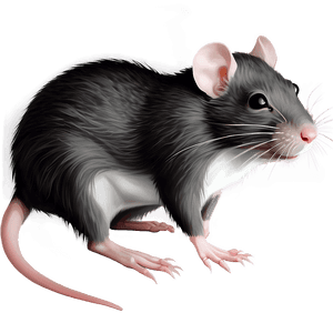 Realistic Rat Illustration PNG 9 PNG image with transparent background