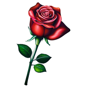 Realistic Rose Tattoo Illustration PNG tfm PNG image with transparent background