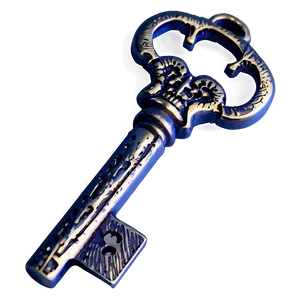 Realistic Skeleton Key Design Png Xwj72 PNG Image