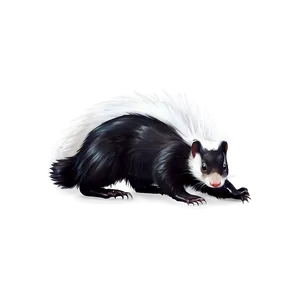 Realistic Skunk Illustration Png Gxf PNG Image