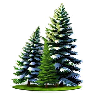 Realistic Spruce Tree Design Png Xrc35 PNG Image