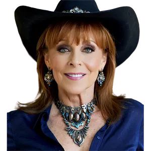 Reba Mcentire In Cowboy Hat Png 06252024 PNG Image