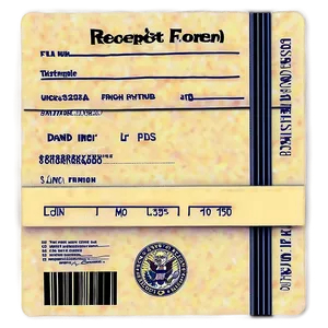 Receipt Form Png Gfl48 PNG Image