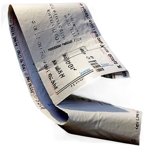 Receipt Paper Png Pph PNG Image