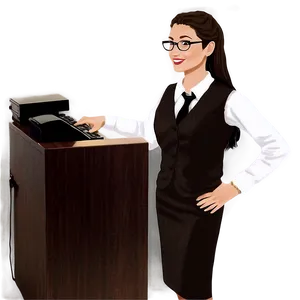 Receptionist B PNG Image