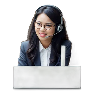 Receptionist Taking Call Png Eun29 PNG Image