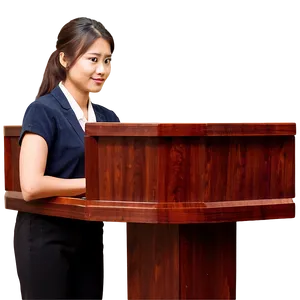 Receptionist With Clipboard Png Dtp PNG Image