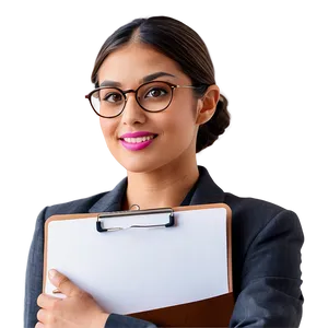 Receptionist With Clipboard Png Gto PNG Image