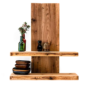 Reclaimed Wood Floating Shelves Png 06132024 PNG Image