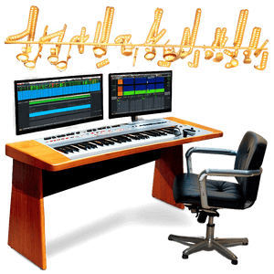 Recording Studio Producer Desk PNG wdt PNG