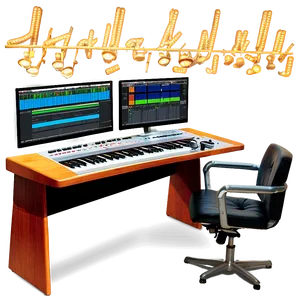 Recording Studio Producer Desk Png Wdt PNG Image