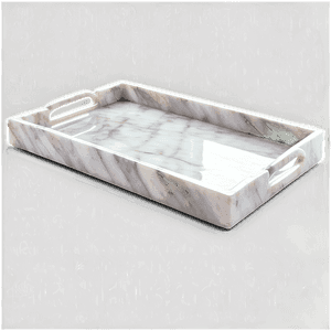 Rectangle Marble Tray PNG bcw26 PNG