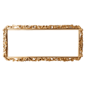 Rectangular Gold Frame PNG   uge68 PNG with transparent background