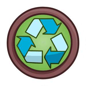 Club Penguin Rewritten Pins Location Clipart , Png - Recycle Symbol, Transparent Png PNG